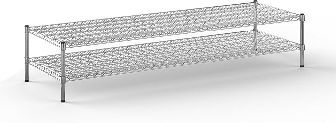 24" Deep x 72" Wide x 14" Height Wire Shelving Kit | 2-Tier | NSF Commercial by Regal+Altair