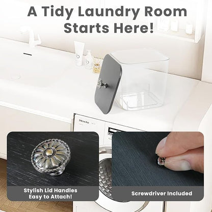 4 Pack Laundry Pods Container & Dryer Sheet Holder - Image 5