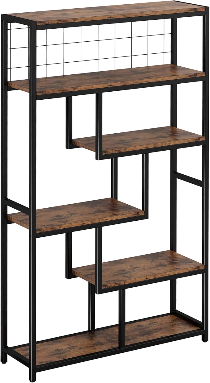 IRONCK Bookshelves 6 Tiers, Industrial Etagere Heavy Duty Shelves by IRONCK