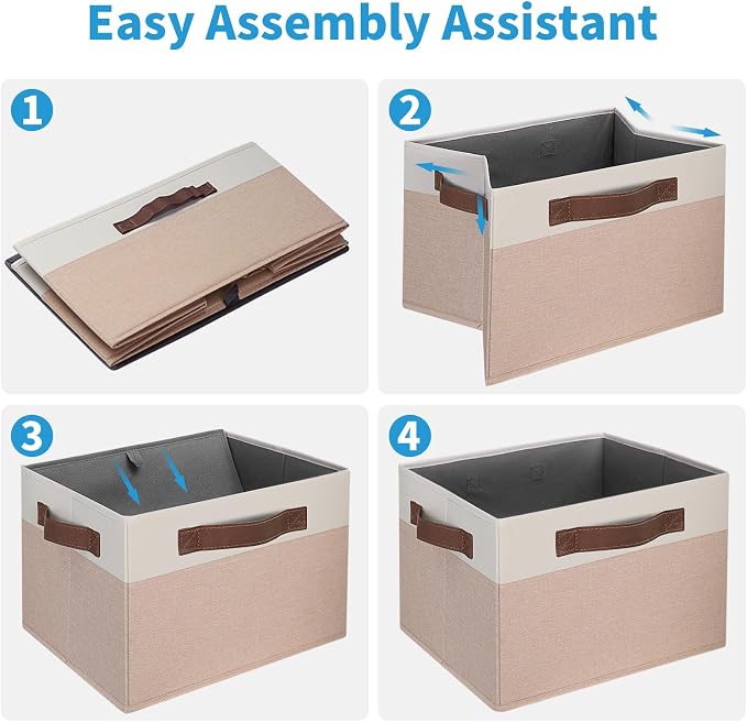 GhvyenntteS Large Fabric Storage Bins - Image 4