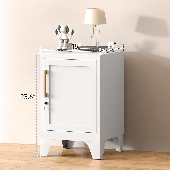 23.6" H Metal Locker Storage Cabinet, Small Locker - Image 3