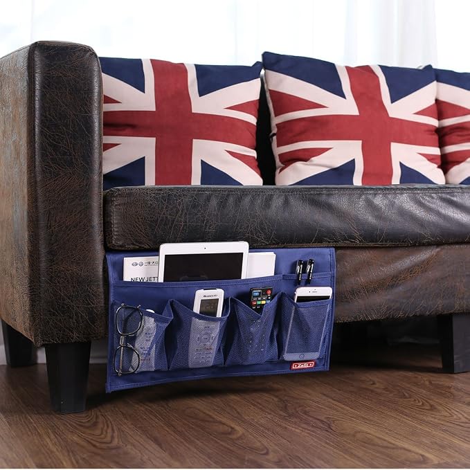 6 Pockets Bedside Storage Organizer, Table cabinet Storage Organizer Bedside - Image 7