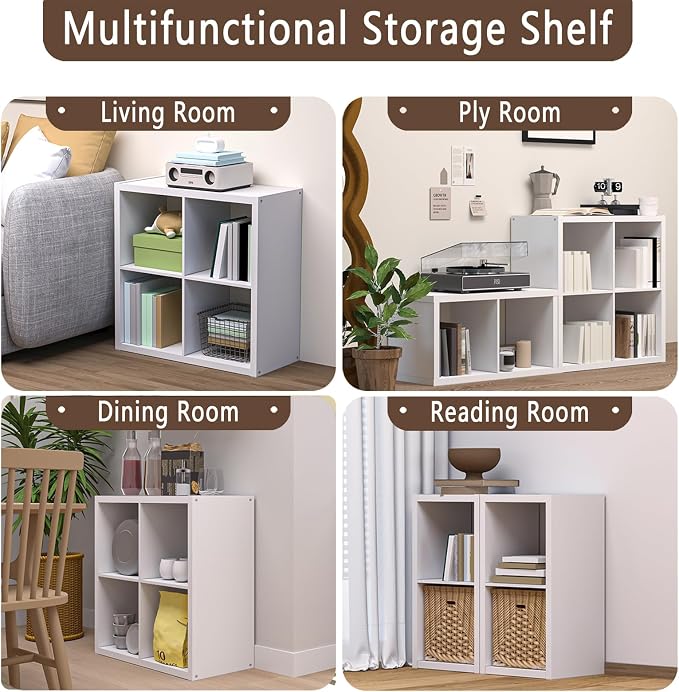 CTESNE【2026 Thick Border Wood】 Cube Storage Organizer Bookcase - Image 7