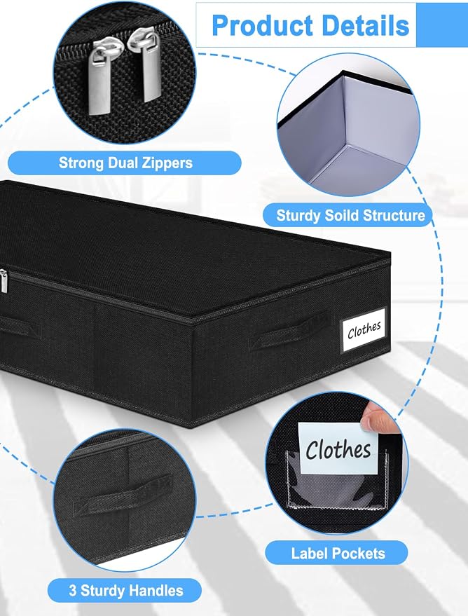 6.7-Inch Tall Under Bed Storage Bin - Image 7