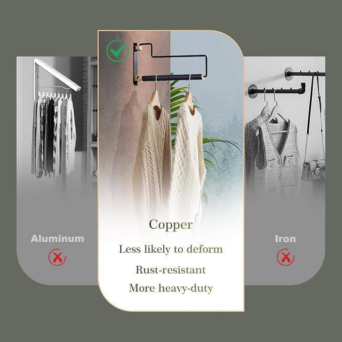 NEWRAIN Clothes Drying Rack, Laundry Racks - Image 4