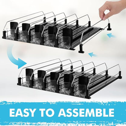 Drink Dispenser for Refrigerator, Self-Pushing Soda Can Organizer for Fridge - Image 7