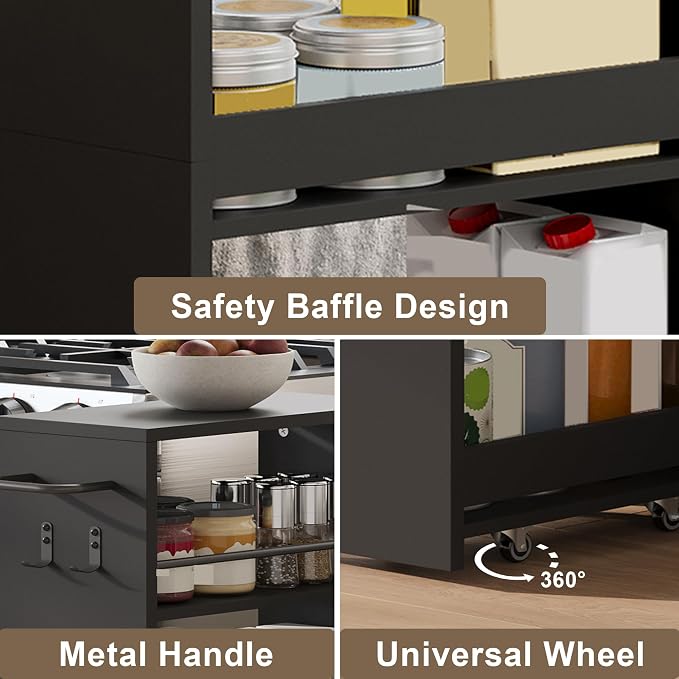 ChooChoo 4-Tier Slim Storage Cart - Image 6
