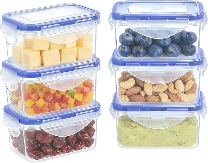 KIGI Multi-Pack Small Plastic Food Storage Containers Set, BPA-Free Plastic by KIGI