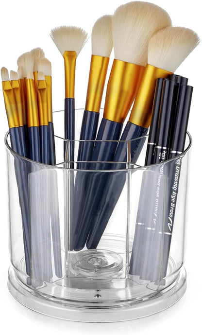 Makeup Brush Holder Organizer, Rotating Makeup Organizer by VANZAVANZU