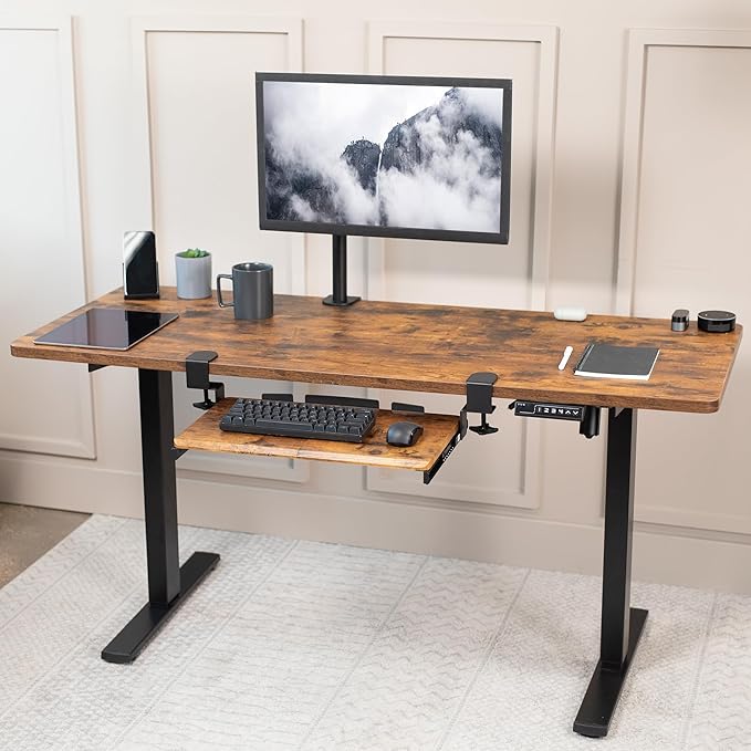 VIVO Small Keyboard Tray, Under Desk Pull Out - Image 9