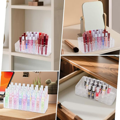 Rollerball Perfume Organizer, Beauty Scent Holder, 36 Space Clear Acrylic - Image 5