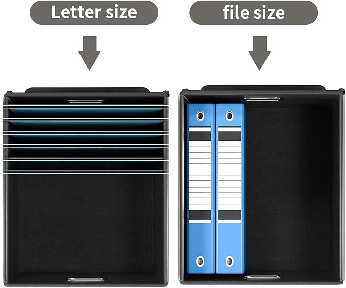 File Organizer Box with Lids, Collapsible File Folder Organizer | File Box with - Image 4