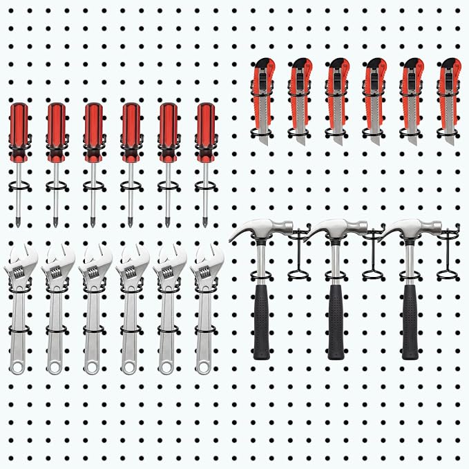 Ripeng 12 Pcs Screwdriver Organizer Tool Holders Multi-tool Holder Double-ring - Image 6