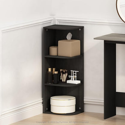 Furinno Reed Corner Shelf, 3-Tier Corner Bookshelf, Book Shelf, Corner Shelves by Furinno-FitsYourSpaceFitsYourBudget