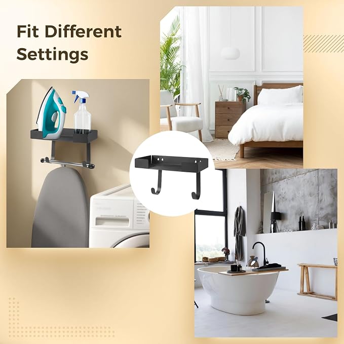 Wall Mounted Ironing Board Holder, Metal Iron and Ironing Board Hanger - Image 5