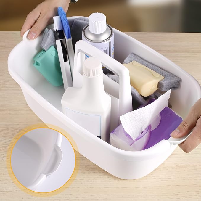 2-Pack Large White Cleaning Caddy - Image 4