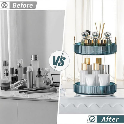 360° Rotating Makeup Organizer, Bathroom Organizers and Storage Holder Rack - Image 3