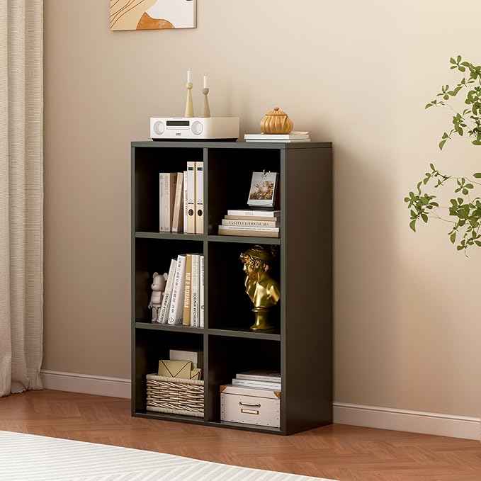 6-Cube Storage Shelf Bookcase - Image 2