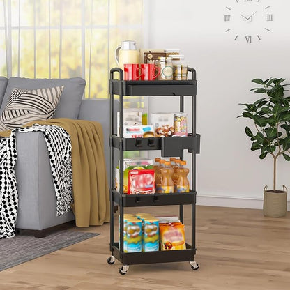 4 Tier Rolling Utility Cart - Image 8