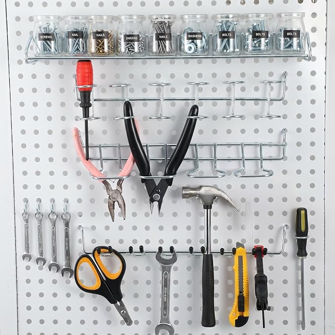6 Pcs Pegboard Screwdriver Holder Set, Screwdriver Organizer - Image 4