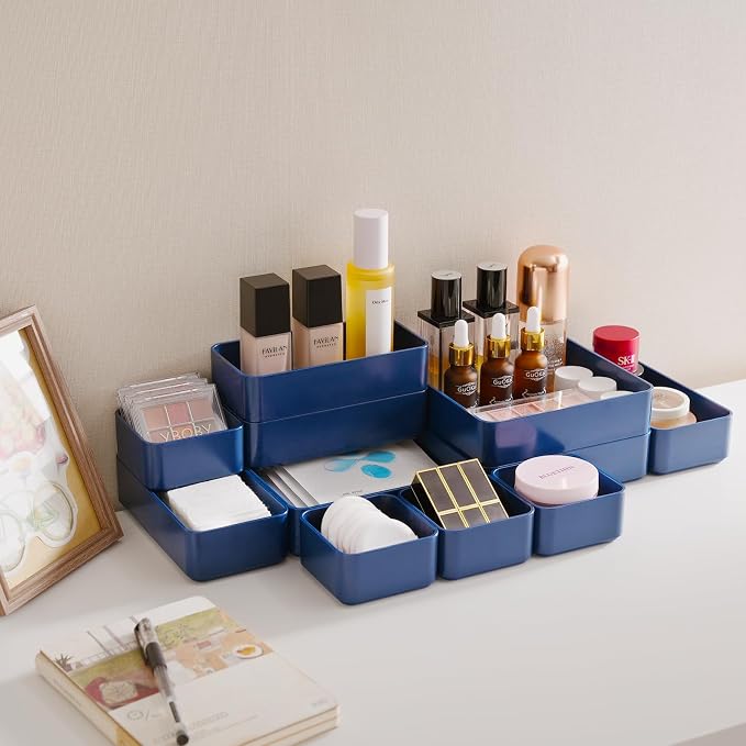 CHANCETSUI 11-Piece Stackable Drawer Organizer Set, Stationery, Utensils in - Image 5