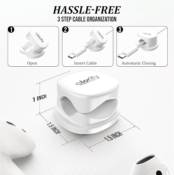 12 Pack Spring Cable Clips, Phone Charging Cords Holder, Car Cable Management - Image 3