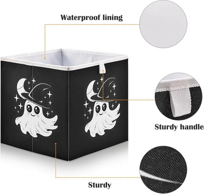 Halloween Black Closet Organizers Storage Cubes Storage Bins Shelf Baskets - Image 4