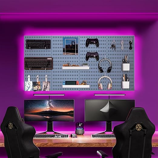 22"x22" Pegboard Combination Kit Wall Organizer Kit - Image 2
