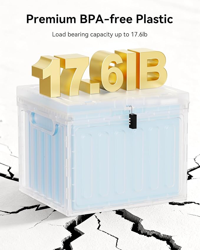 Oterri Plastic File Box with Lid - Image 4