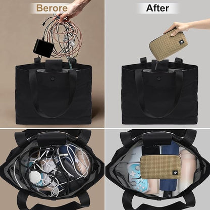simtoper Small Electronics Organizer Travel Case – Slim Travel Cable Pouch - Image 6