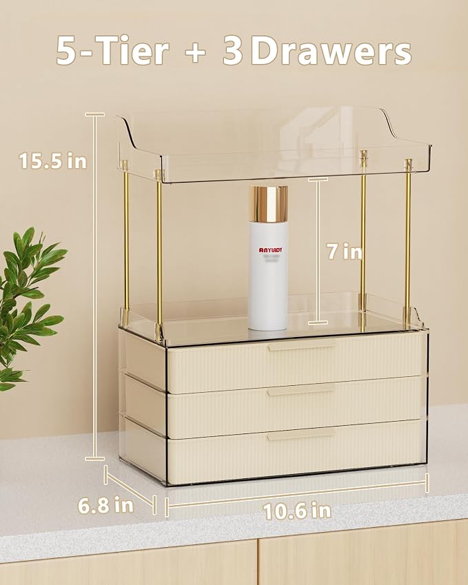 Bathroom Organizers and Storage, Makeup Organizer, Countertop, Dresser Organizer - Image 3