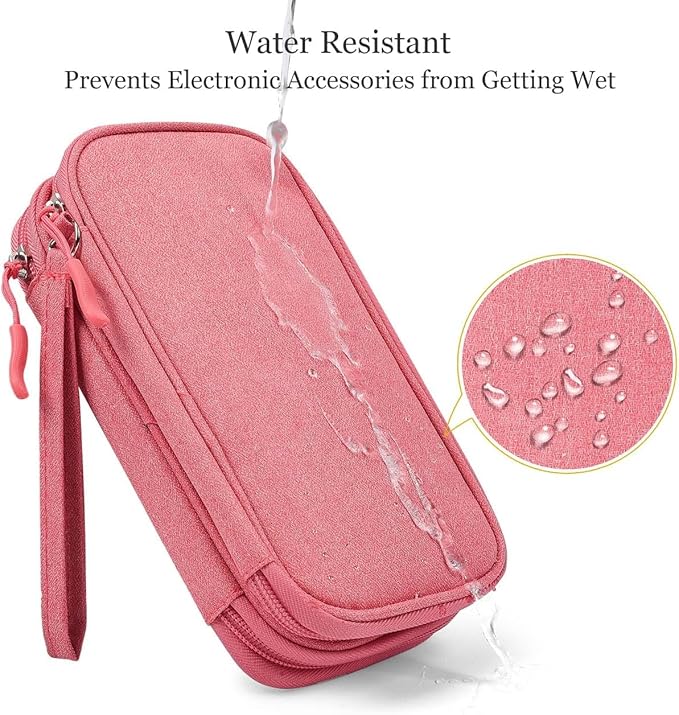 CAOODKDK Electronic Organizer Travel USB Cable Accessories Bag/Case, Waterproof - Image 6