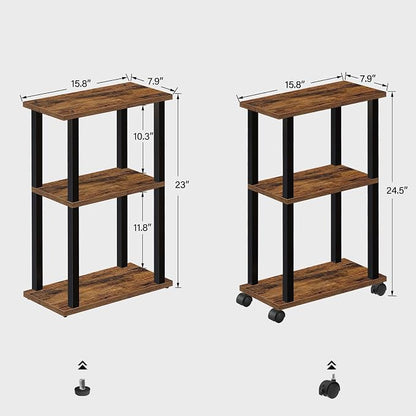 TUTOTAK Small Side Table, Narrow End Table, Bedside Table, Couch Side Table - Image 3