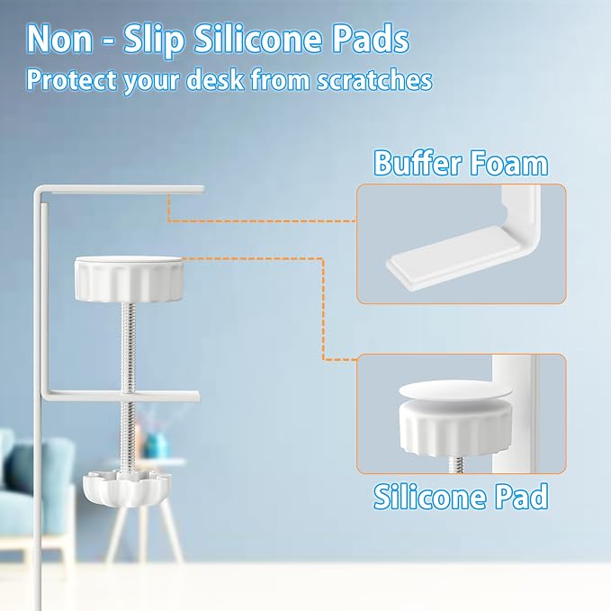 No Drill Under Desk Cable Management Tray, SONATURE 25.3" Cord Organizer - Image 3