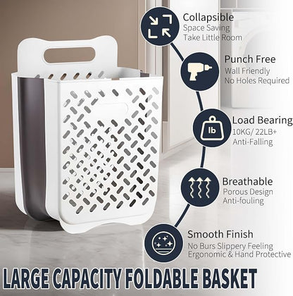 Plastic Foldable Laundry Basket - Image 3