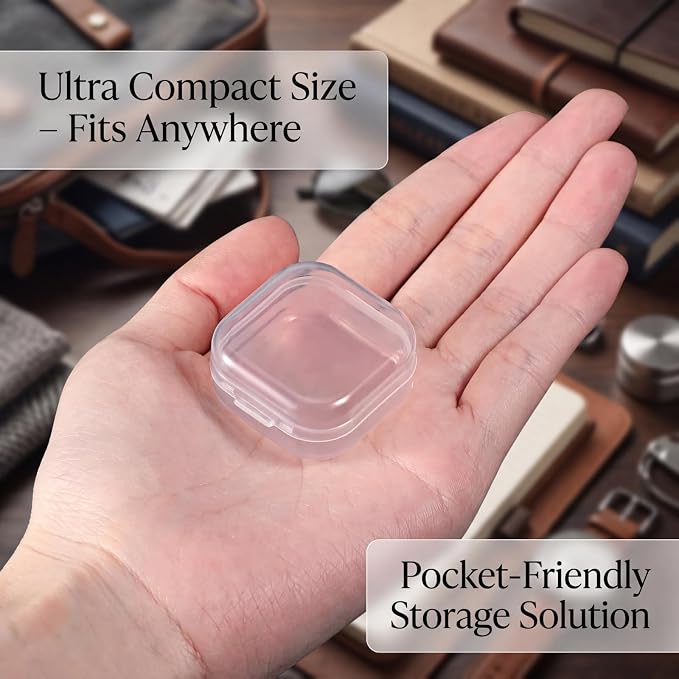 Jetec 30 Pieces Mini Plastic Clear Beads Storage Containers Box - Image 4