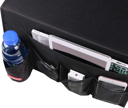 Bedside Caddy, 5 Pockets Bedside Organizer Caddy Under Mattress, Holds Water - Image 2