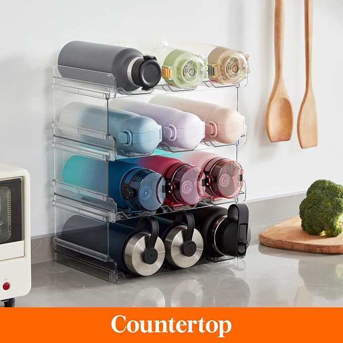 Lifewit 4 Tier Stackable Water Bottle Organizer - Image 9