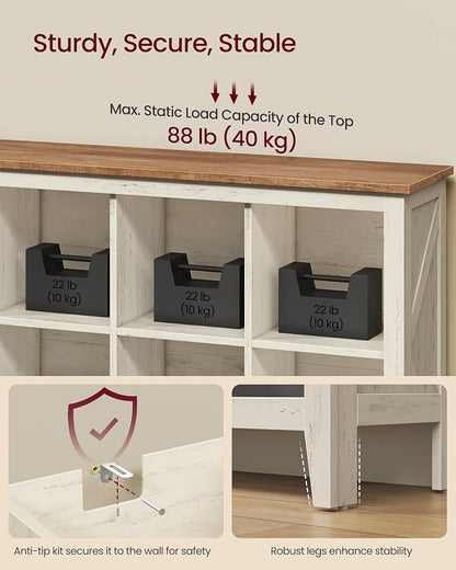 VASAGLE Liry Collection Farmhouse Bookcase, 6-Cube Storage Organizer - Image 5