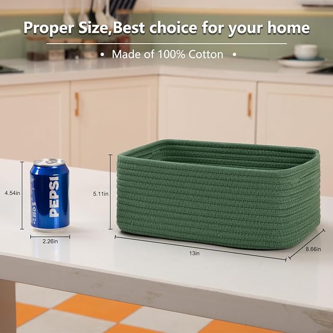 4 Pack Small Storage Shelf Baskets - Image 3