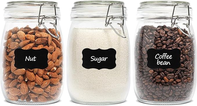 ComSaf Airtight Glass Canister Set of 3 by ComSaf