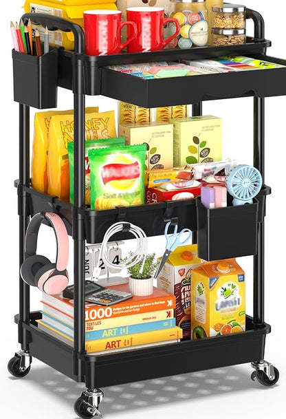 SUNALLY 3 Tier Rolling Cart by SUNALLY