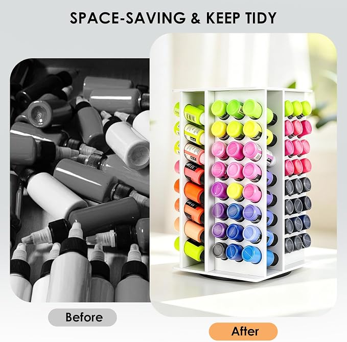 Acrylic Paint Organizer, 2oz Craft Paint Holder Rack - Image 4