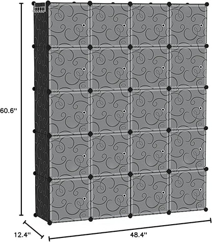 C&AHOME Cube Storage Organizer, 20-Cube Storage Shelving - Image 3