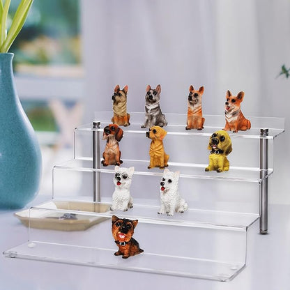 Acrylic Riser Shelf 4 Tier Clear Display Stand - Image 5