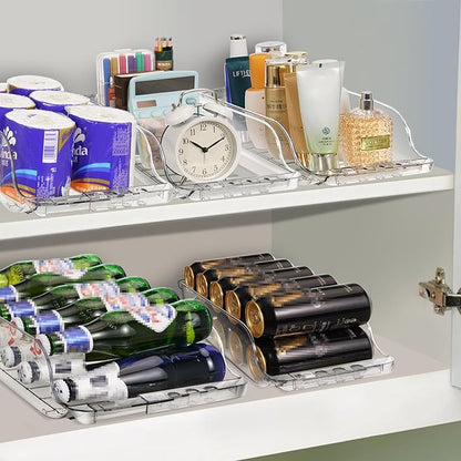 2 Packs Clear Width Adjustable Soda Can Organizer - Image 4