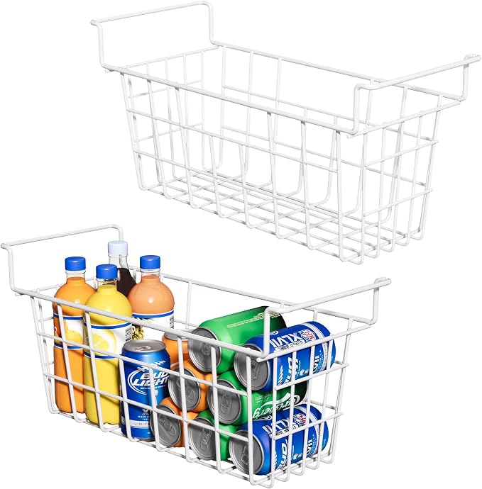 17.5 Inch Metal Wire Freezer Bins by Suzlon