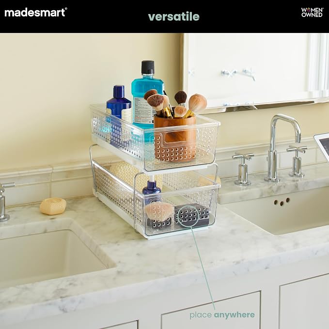 madesmart 2 Tier Organizer, Under Cabinet Storage - Image 2