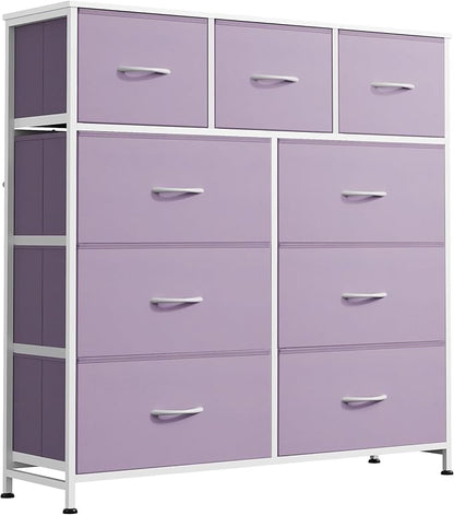 WLIVE 9 Drawer Dresser, Fabric Storage Tower by WLIVE