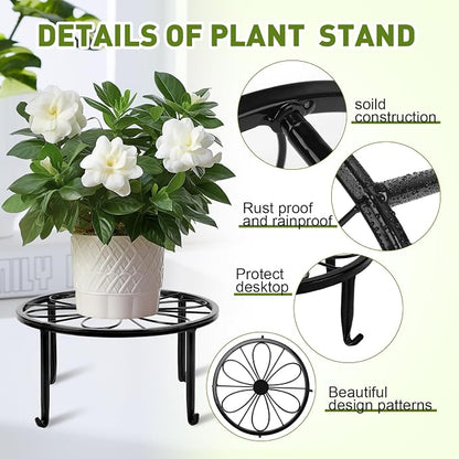 ESRICH 10 Pack Plant Stand, Metal Plant Stands - Image 4